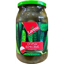 Огурцы бочковые Larena 800(480)г ст/б 1/8