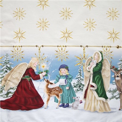 Скатерть новогодняя "Этель" "Christmas time" 150х110см +/-3см с ГМВО, хл100%