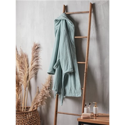 Халат махровый женский SL HOME: Basic "Аззура", размер XL, 100% хлопок, 420 г/м2