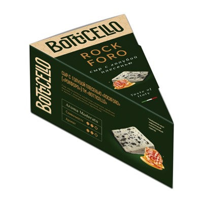 Сыр с голубой плесенью "Rockforo" тм "Boticello", мдж 50% 100гр
