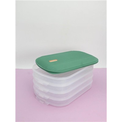 Контейнер для хранения 4 яруса «Quadruple», green (15,5*32*20,3 см)