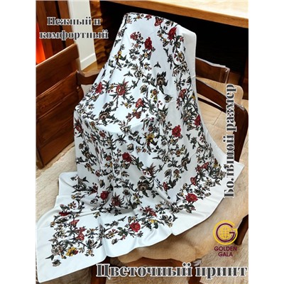 Платок шелковый большой "Парижанка" Арт 2428/17