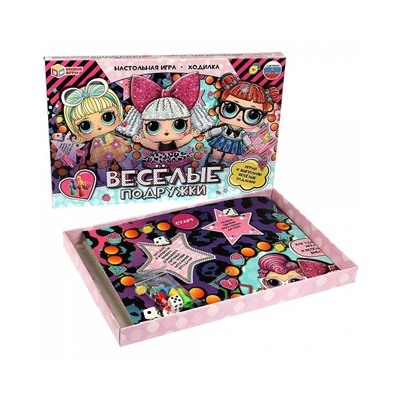 Настольная игра-ходилка «Весёлые подружки» 343993