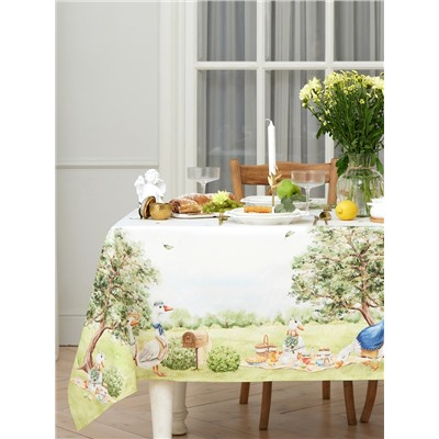 Скатерть Этель Family picnic, 150×110 см +/-3 см с ВГМО, 100% хлопок, саржа 190 г/м²