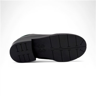 Туфли Q181-34 черно зеленые