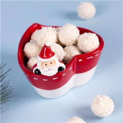 САЛАТНИК В ФОРМЕ СЕРДЦА КОЛЛЕКЦИЯ "CHRISTMAS GIFT" 13,5*13*10,5 СМ, 300 МЛ