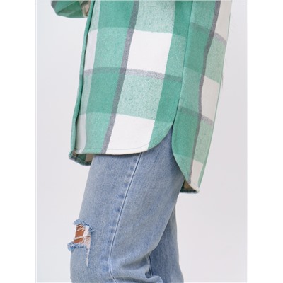 930 Рубашка клетка салатовый Свт