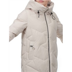 760 LT. BEIGE Пальто зимнее женское (170 гр. холлофайбер)