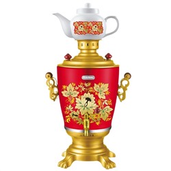 Электрический самовар Элис ЭЛ-4063 Мощность  2300Вт, емкость, 4.0л, корпус из нержавеющей стали, оптом