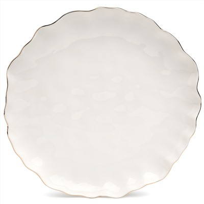 НАБОР ТАРЕЛОК ЗАКУСОЧНЫХ LEFARD "CHARM" 2 ШТ. 20*3 СМ (С ЗОЛОТОЙ ЛИНИЕЙ)