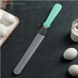 Лопатка-палетка с пластиковой ручкой, изогнутая, 37 см