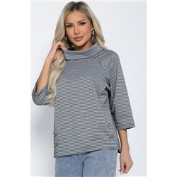 Джемпер Эдельвейс (черно-серая) Б12404-18