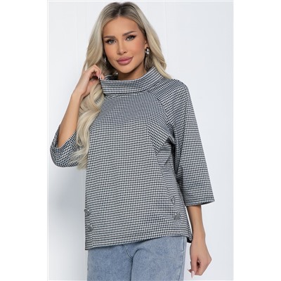 Джемпер Эдельвейс (черно-серая) Б12404-18