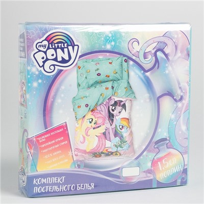Постельное бельё 1.5 сп Pony team, 143×215 см, 150×214 см, 50×70 см-1 шт., хлопок 100%, поплин