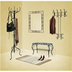 Вешалка Грация 780
                        черный / серый