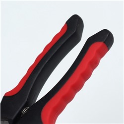 Когтерез боковой малый с нескользящими ручками, 12×4×1 см, эконом, микс цветов