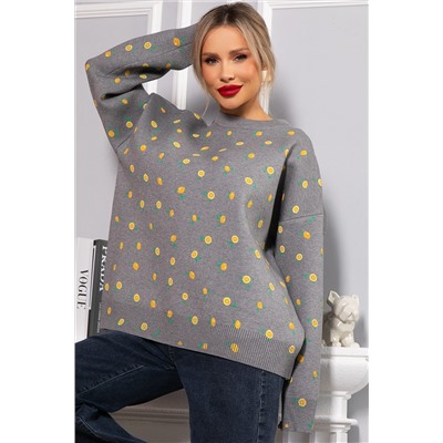 Свитер оверсайз Анита (серый) Б14759-1М