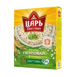 ЦАРЬ Крупа перловая в вар.пак 400гр в КОР