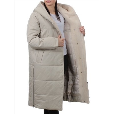 M-9115 LT. BEIGE Пальто зимнее женское (верблюжья шерсть)