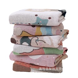 Cotton gauze towel, children's scarf for kindergarten, wholesale