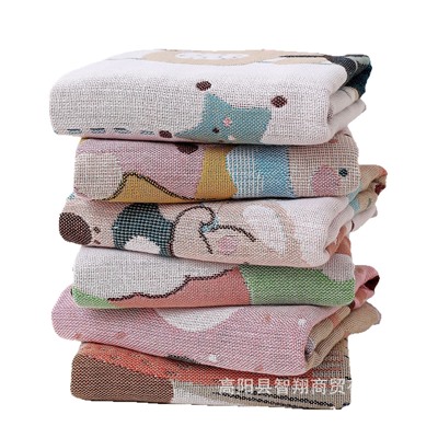 Cotton gauze towel, children's scarf for kindergarten, wholesale