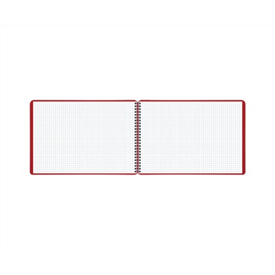 Блокнот А4 80л. на гребне BG "Base", пластиковая обложка, красный