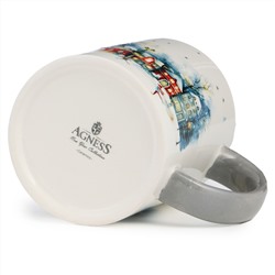 КРУЖКА AGNESS "С НОВЫМ ГОДОМ!" 320 МЛ,11,5*8*9,5 СМ