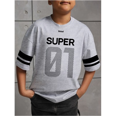 Футболка "Лидер" серый Мальчик