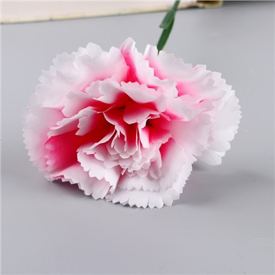 Цветы искусственные «Гвоздика экстра галант», h=49 см, d=8 см, белые