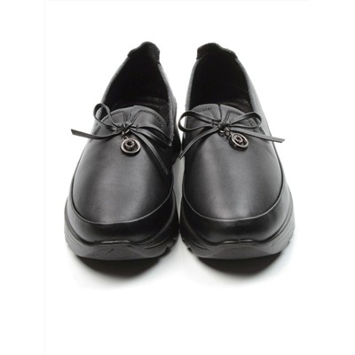 03-5302 BLACK Полуботинки женские (натуральная кожа)