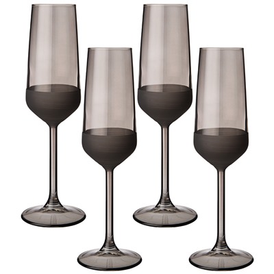 НАБОР БОКАЛОВ ИЗ 4 ШТУК "MAT & SHINY" GREY 195МЛ