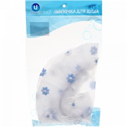 Шапочка для душа "Ультрамарин - Aqua hit", микс 6 цветов, d-24 см (двухслойная, с мягкой резинкой)