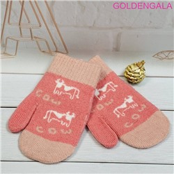 Детские варежки утепленные с начесом длина 14 см Арт 2