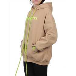 2616 BEIGE Толстовка женская (85% хлопок, 10% полиэстер, 5% спандекс)