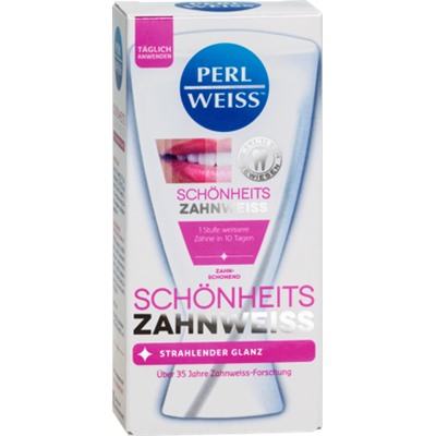 Зубная паста Perl Weiss Schoenheits-Zahnweiss, Косметическое отбеливание зубов для красоты зубов, 50 мл