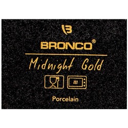 БЛЮДО ДЛЯ ЗАПЕКАНИЯ BRONCO "MIDNIGHT GOLD" 35*21,5*6,5 СМ 2900 МЛ (КОР=6ШТ.)