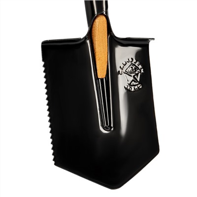 Лопата саперная, 150х180х510 мм, деревянный черенок, с зубьями, Сибртех