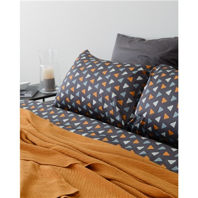 Набор из двух наволочек из сатина с принтом Triangles из коллекции Wild, 70х70 см