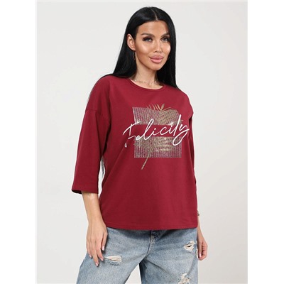 Футболка Хоста бордовый ИвК