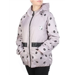 ZW-2166-C PINK POWDER Куртка демисезонная женская BLACK LEOPARD (100 гр.синтепона)