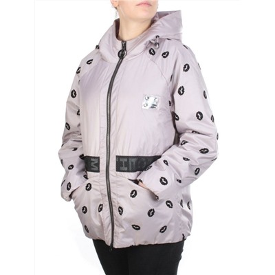 ZW-2166-C PINK POWDER Куртка демисезонная женская BLACK LEOPARD (100 гр.синтепона)
