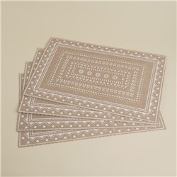 Салфетки сервировочные SL Home, 4 шт., 44×29 см, бежевые