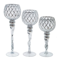 GAEM Набор из 3-х подсвечников, L33 W16 H46,5 см