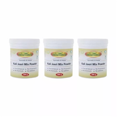 Набор смеси с черным Тмином (3 x 200 г), Kali Jeeri Mix Powder Set, произв. Naturmed's