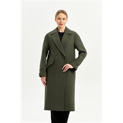 Пальто женское демисезонное 24710 (хаки)
