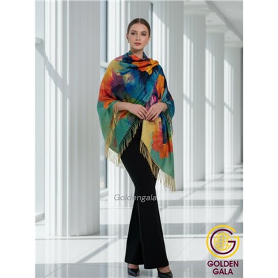 Платок теплый кашемировый с 3D принтом Арт 2591П/03