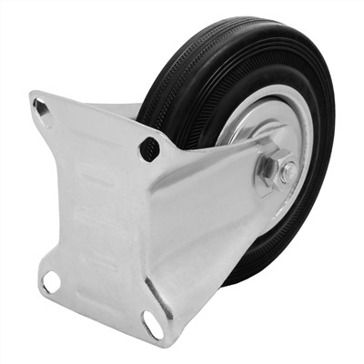 Колесо неповоротное D 125 мм, крепление  платформенное Сибртех