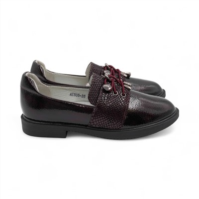 Туфли АЕ505-35 бордовые п/п