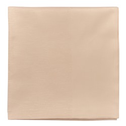 Скатерть жаккардовая бежевого цвета из хлопка с вышивкой из коллекции Essential, 180х180 см