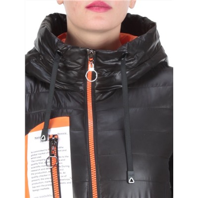 D001 BLACK Куртка демисезонная женская AIKESDFRS (100 % полиэстер)
